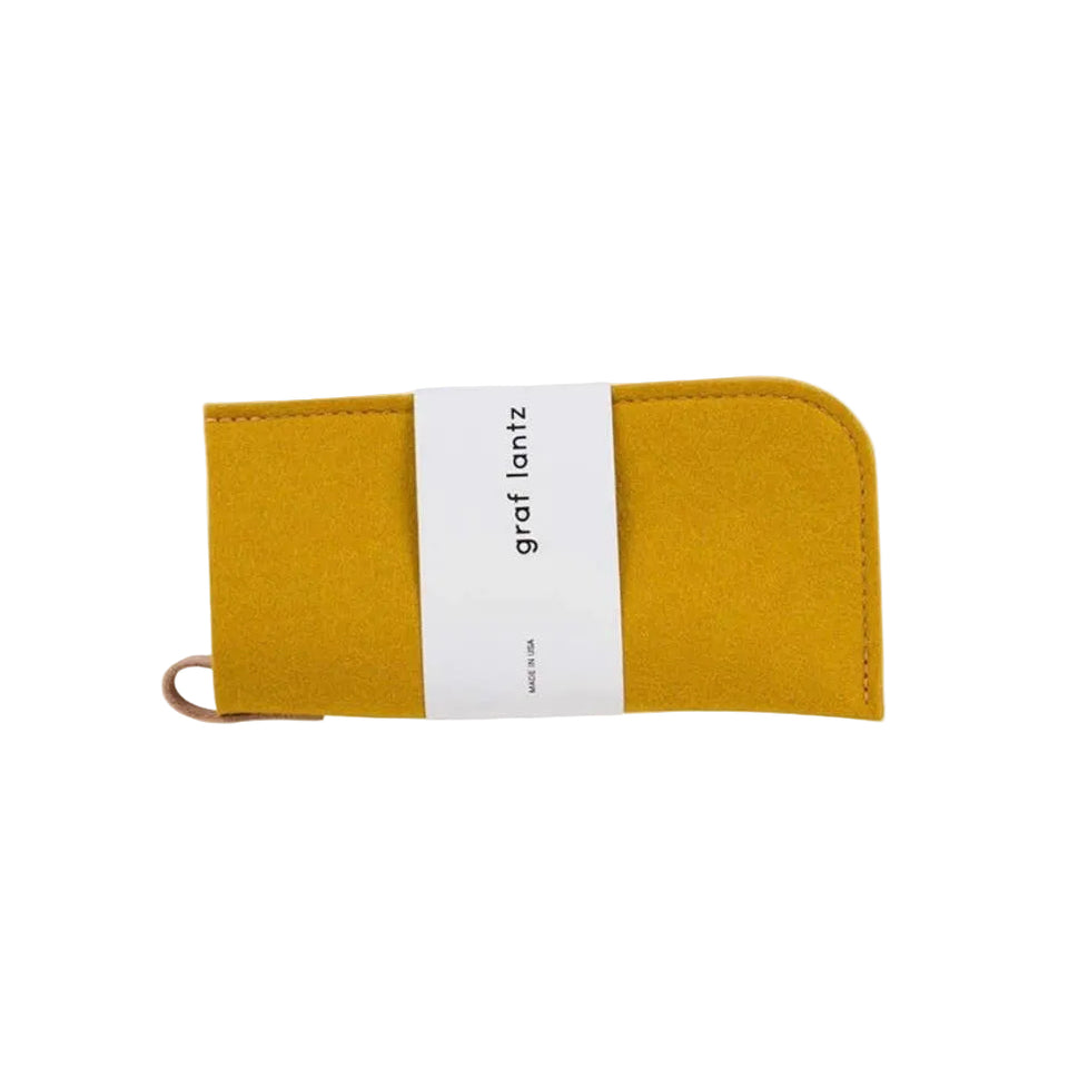 Classic Merino Wool Eyeglass Sleeve Dijon