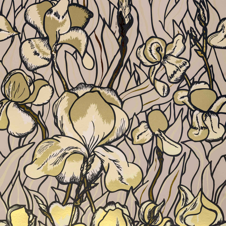 Iris Wallpaper by Flavor Paper