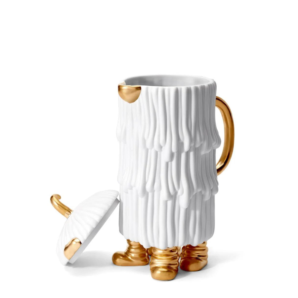 Djuna Coffee + Tea Pot in White by Haas Brothers + L'Objet