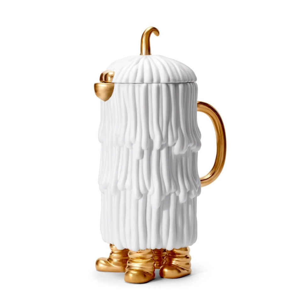 Djuna Coffee + Tea Pot in White by Haas Brothers + L'Objet