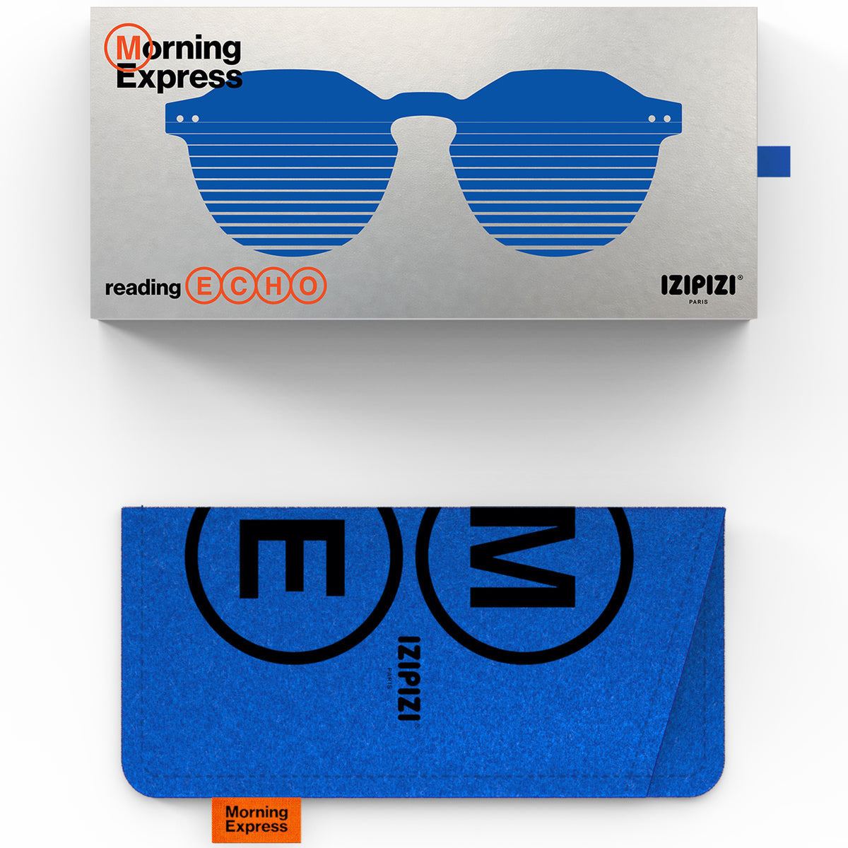IZIPIZI ECHO Reading Glasses – Blue Line — Morning Express AW26