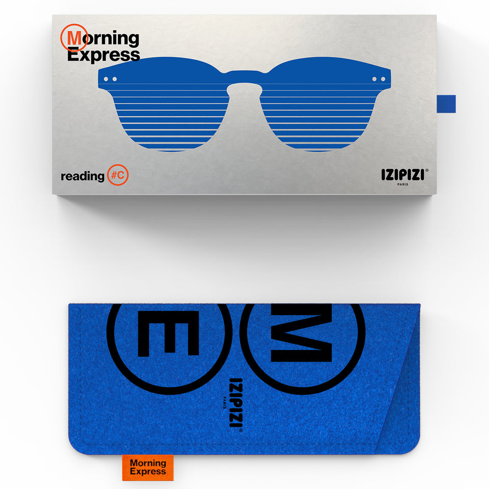 Blue Line #C Reading Glasses by IZIPIZI – Morning Express AW26