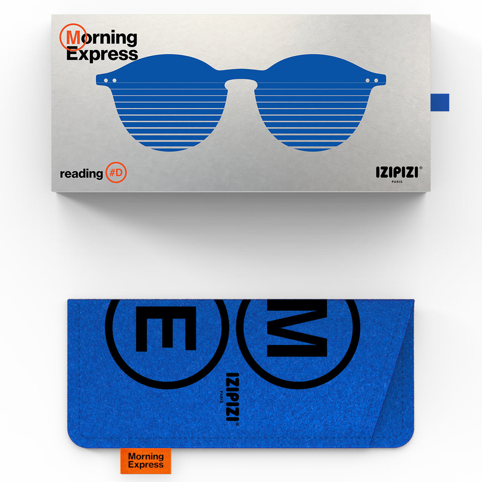 Blue Line #D Reading Glasses by IZIPIZI – Morning Express AW26