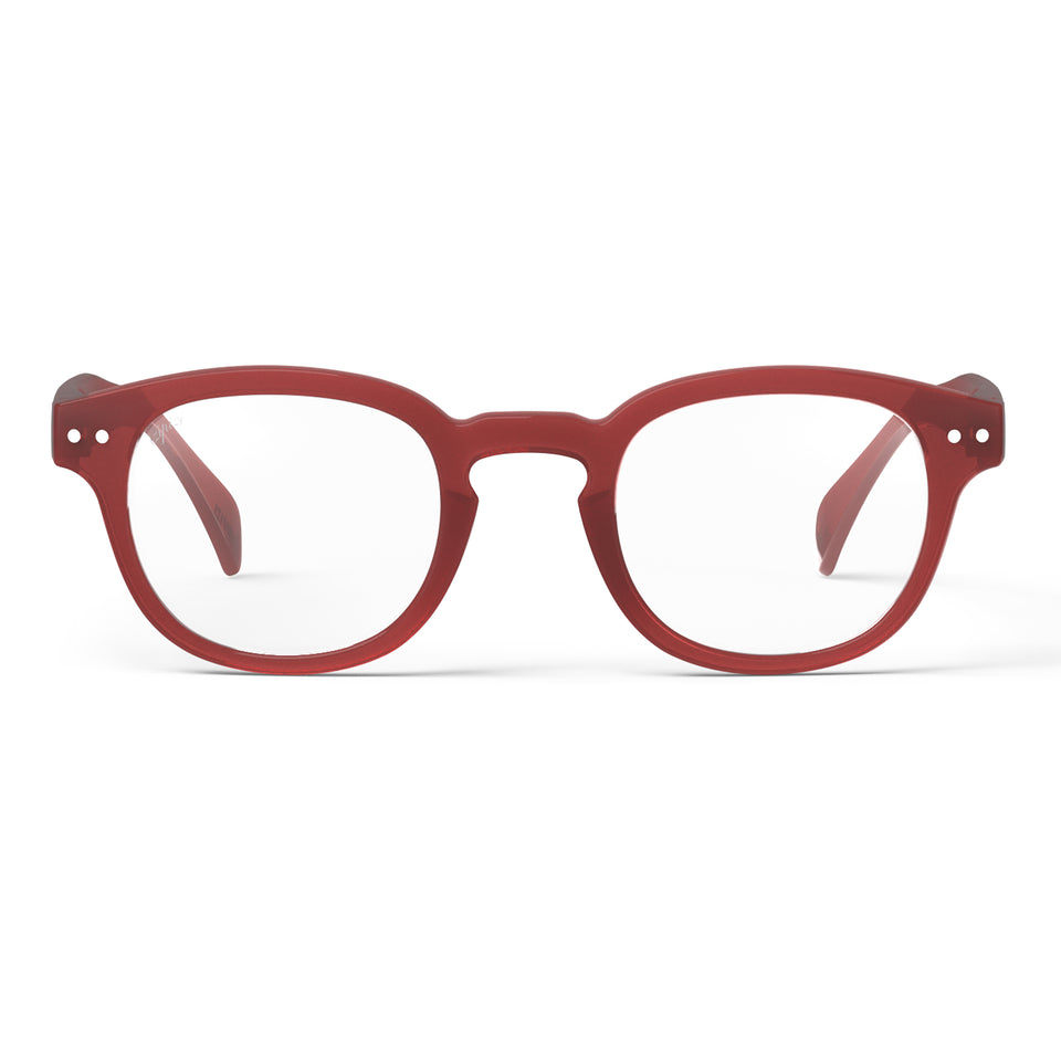 Carmine Red #C Reading Glasses by Izipizi - Chapters AW25 Limited Edition Collection