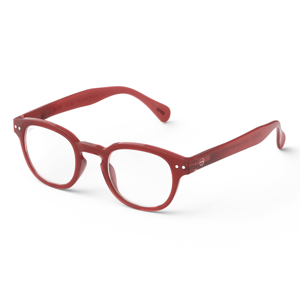 Carmine Red #C Reading Glasses by Izipizi - Chapters AW25 Limited Edition Collection