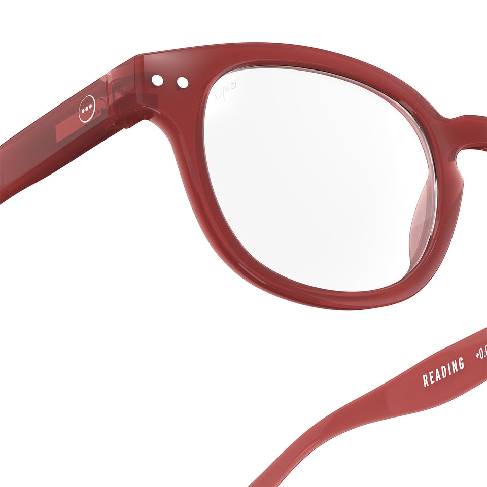 Carmine Red #C Reading Glasses by Izipizi - Chapters AW25 Limited Edition Collection