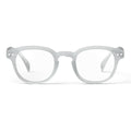 Front view of IZIPIZI #C Reading Glasses in Moonlight Grey