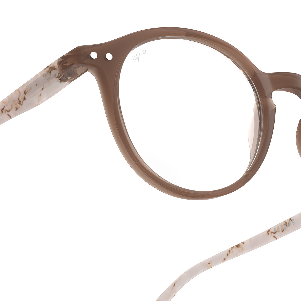 Light Marble #D Reading Glasses by Izipizi - Chapters AW25 Limited Edition Collection - Vertigo Home