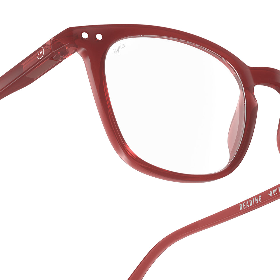 Carmine Red #E Reading Glasses by Izipizi - Chapters AW25 Limited Edition Collection