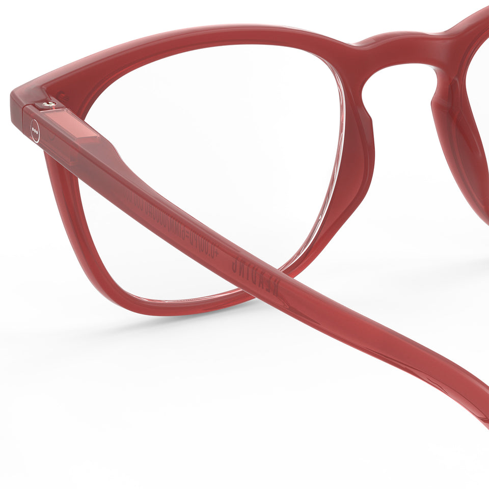 Carmine Red #E Reading Glasses by Izipizi - Chapters AW25 Limited Edition Collection