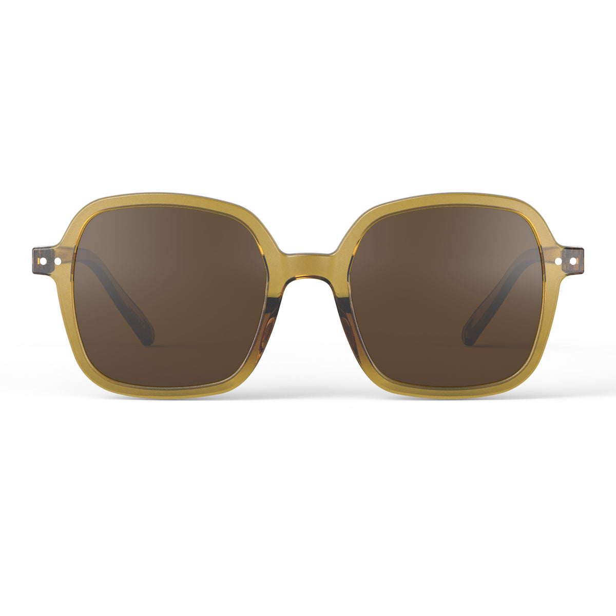 IZIPIZI #OFFICE Sunglasses – Golden Green, front product view