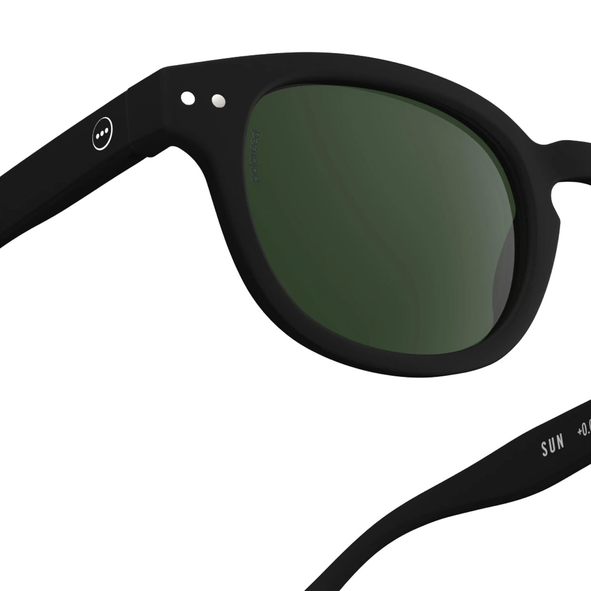 Black #C Polarized Sunglasses by Izipizi