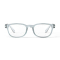 Front view of IZIPIZI #B Reading Glasses in Frozen Blue