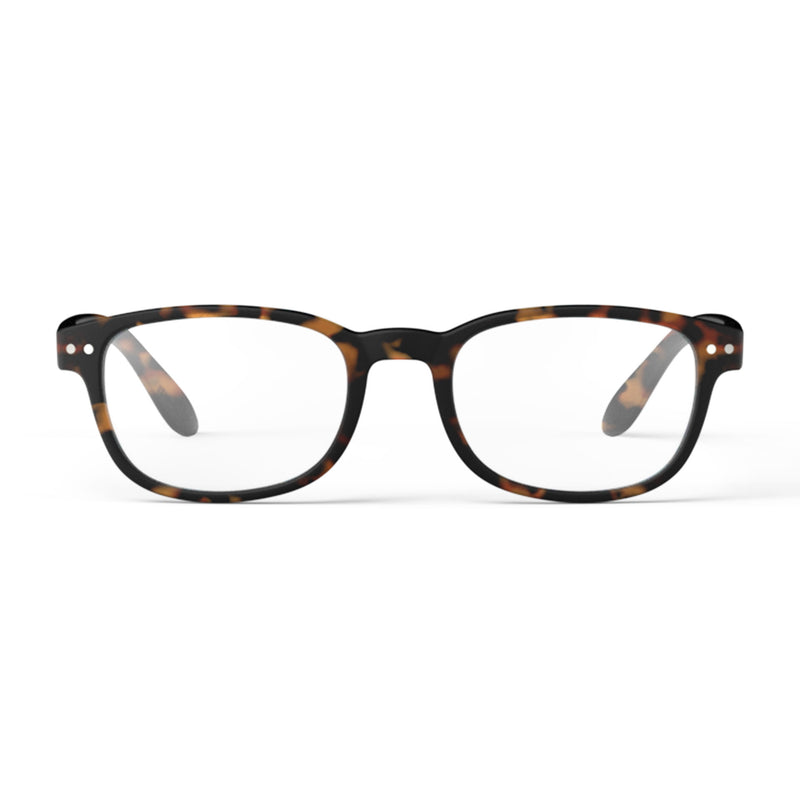 Front view of IZIPIZI #B Reading Glasses in Tortoise