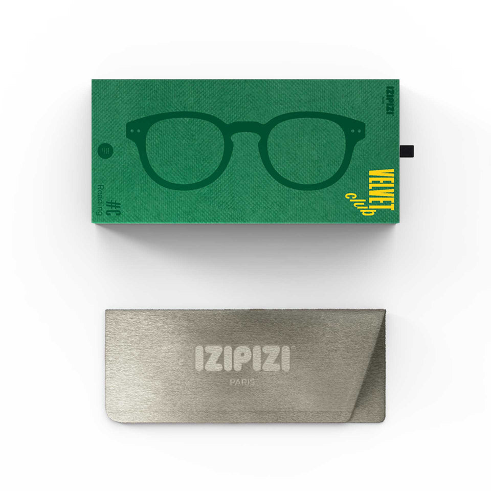 Tailor Green #C Reading Glasses by Izipizi - Velvet Club Limited Edition