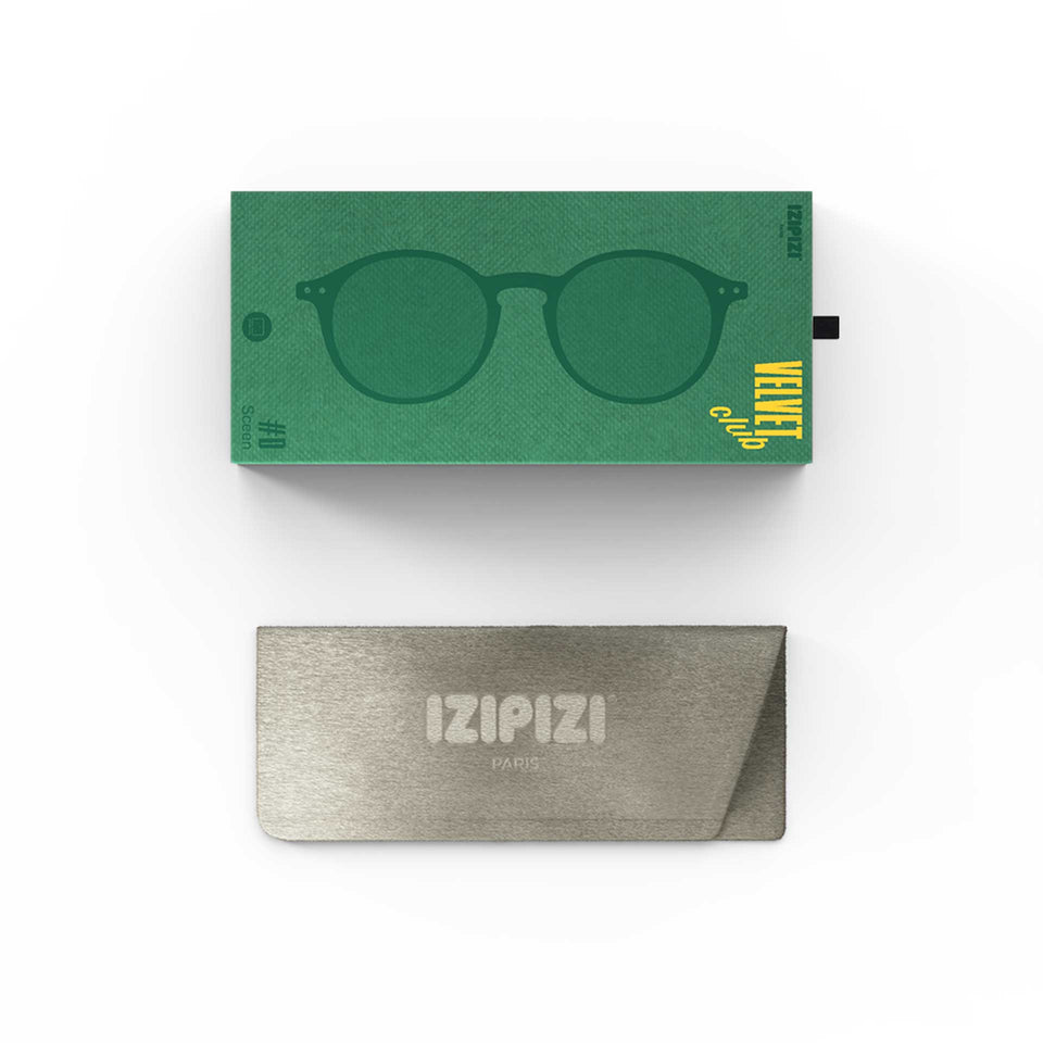 Tailor Green #D Screen Glasses by Izipizi - Velvet Club Limited Edition