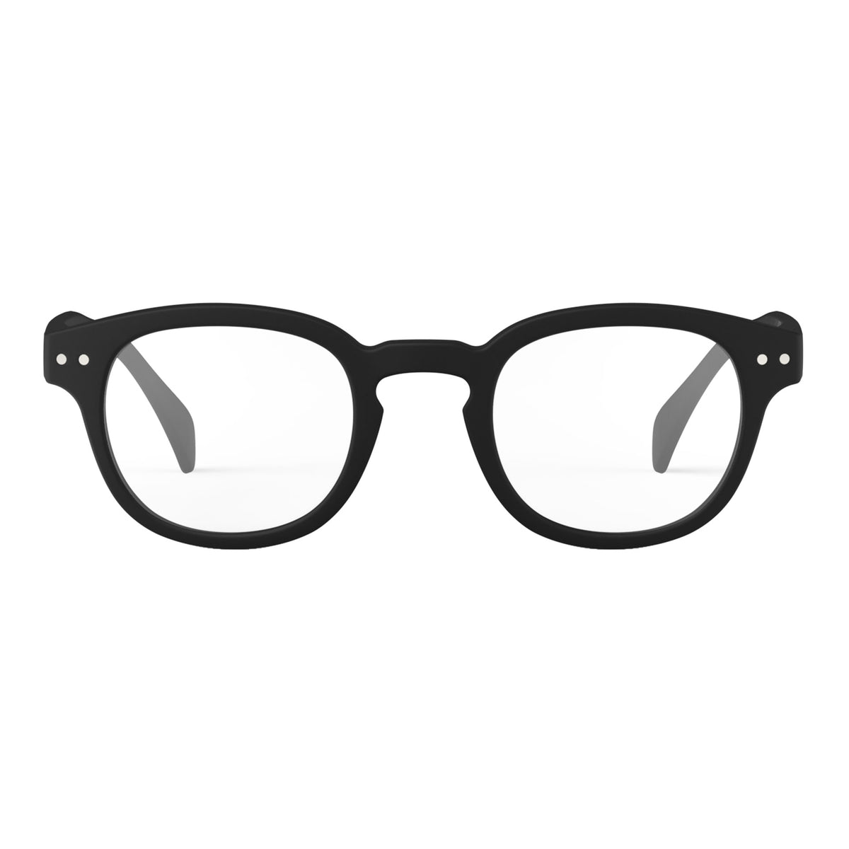 a pair of matte black reading glasses from Izipizi France