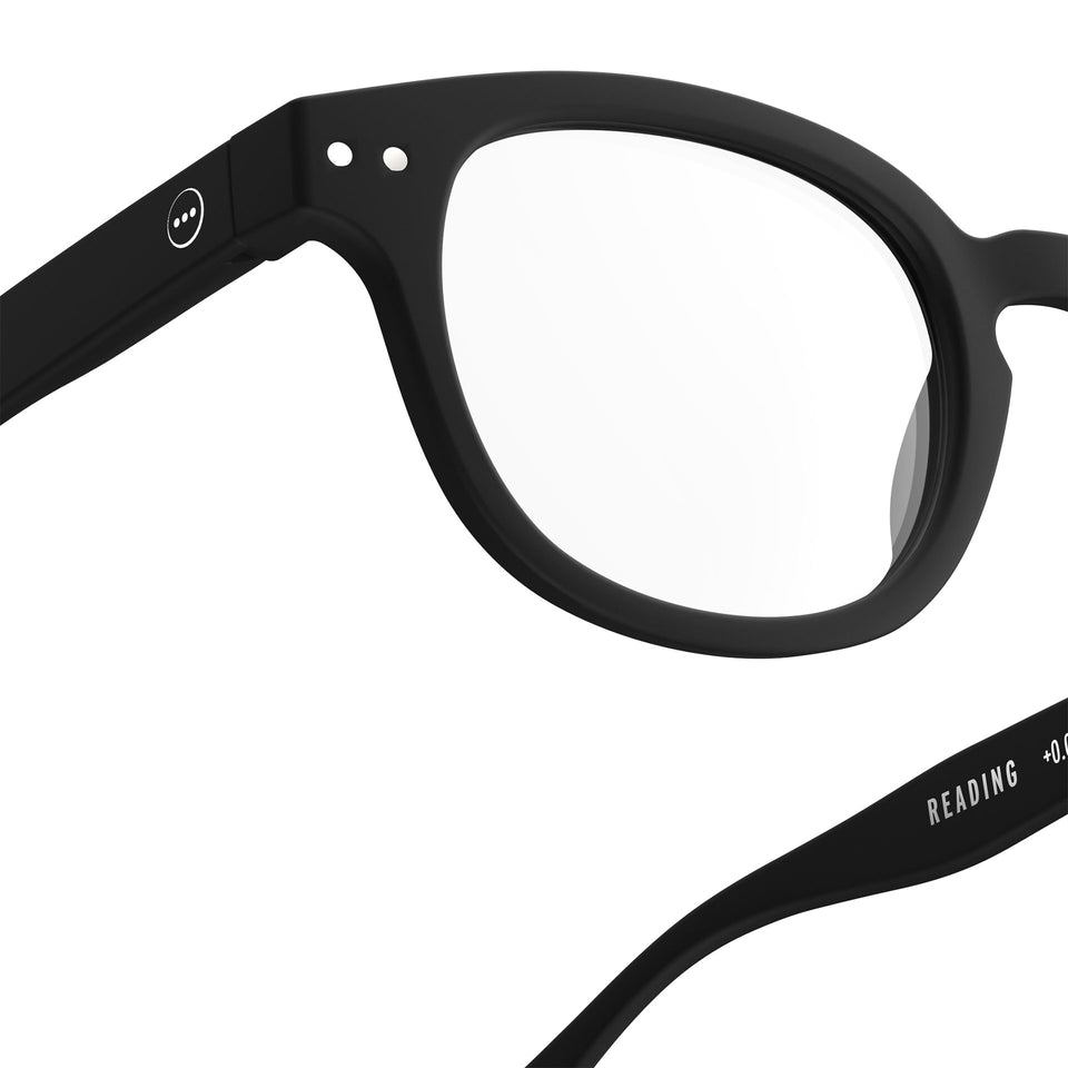 a pair of matte black reading glasses from Izipizi France