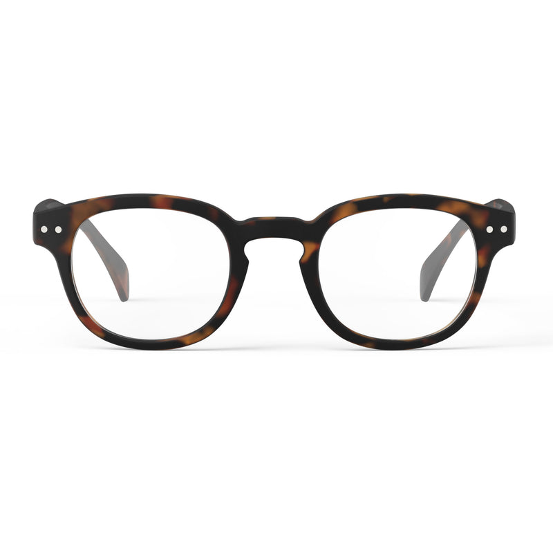 a pair of brown tortoise reading glasses from Izipizi France