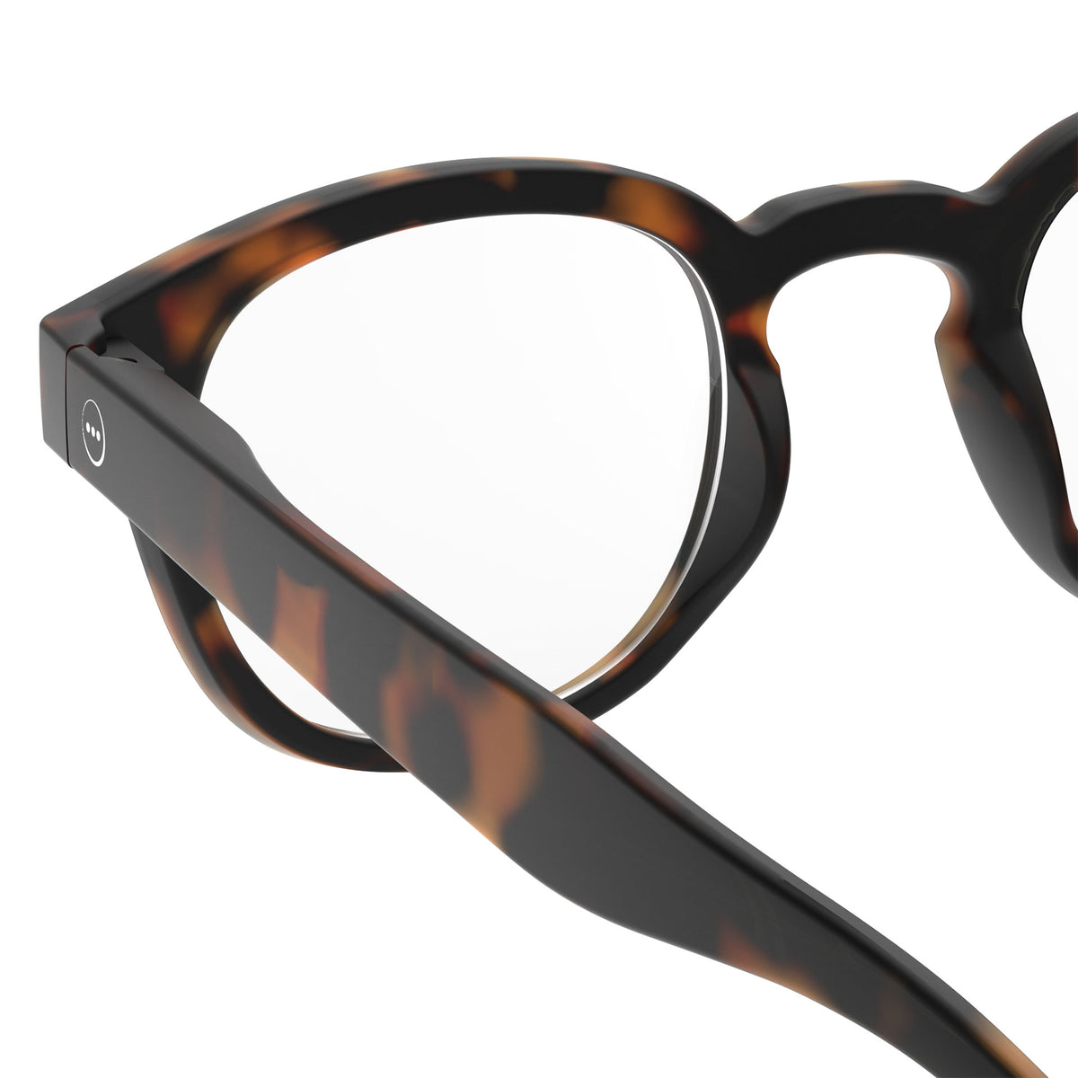 a pair of brown tortoise reading glasses from Izipizi France