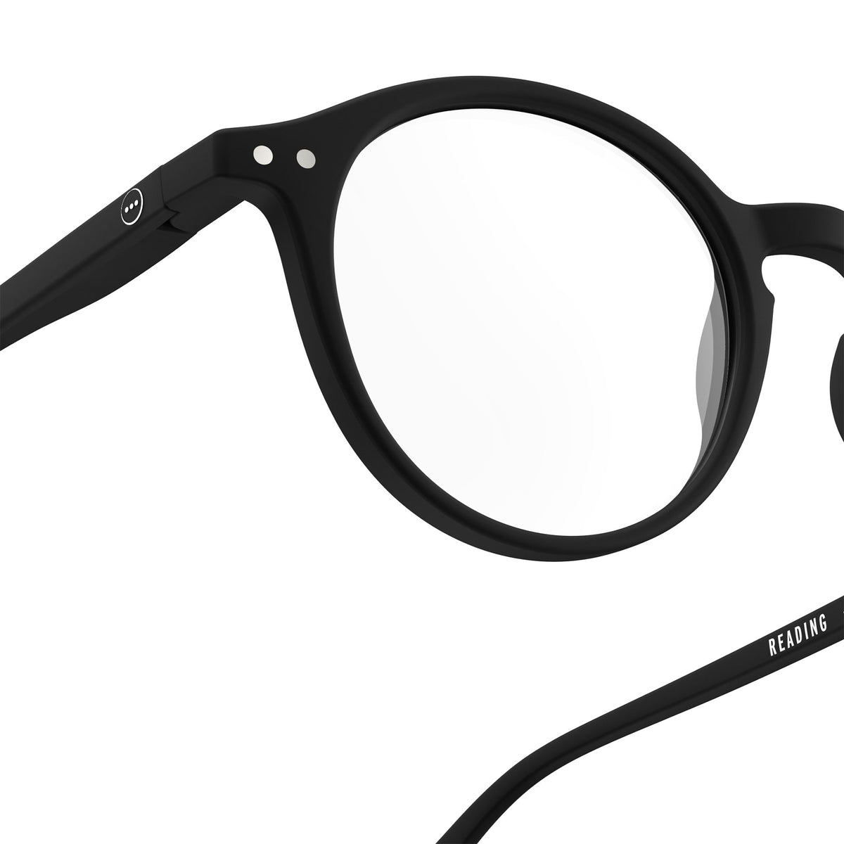 a pair of matte black unisex reading glasses from izipizi France