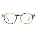 a pair of frosted light brown tortoise reading glasses from izipizi France