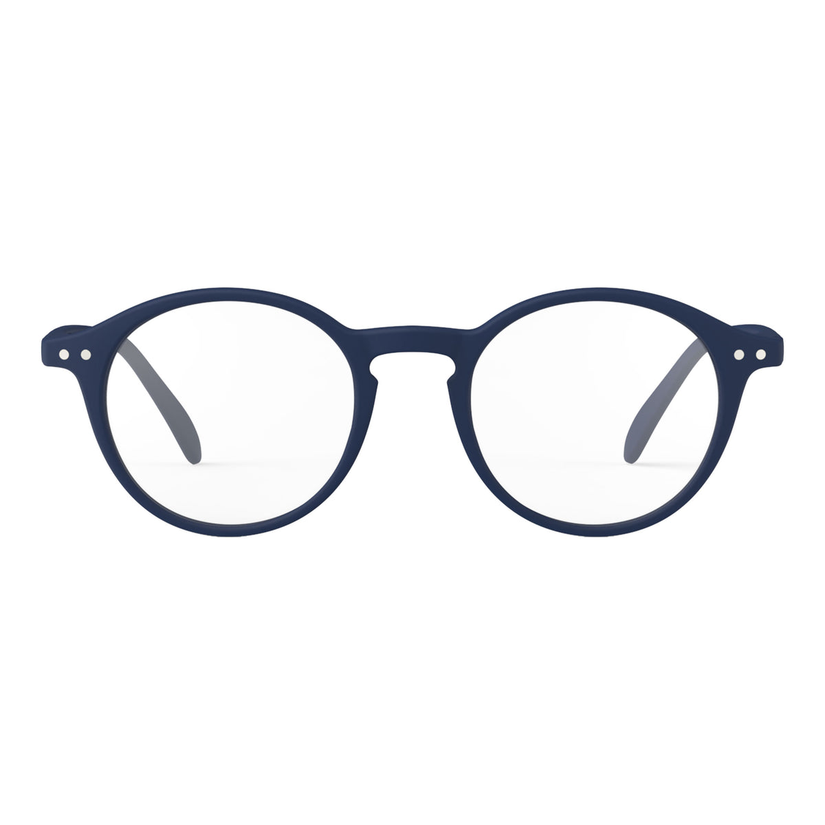 a pair of matte dark navy blue reading glasses from izipizi France