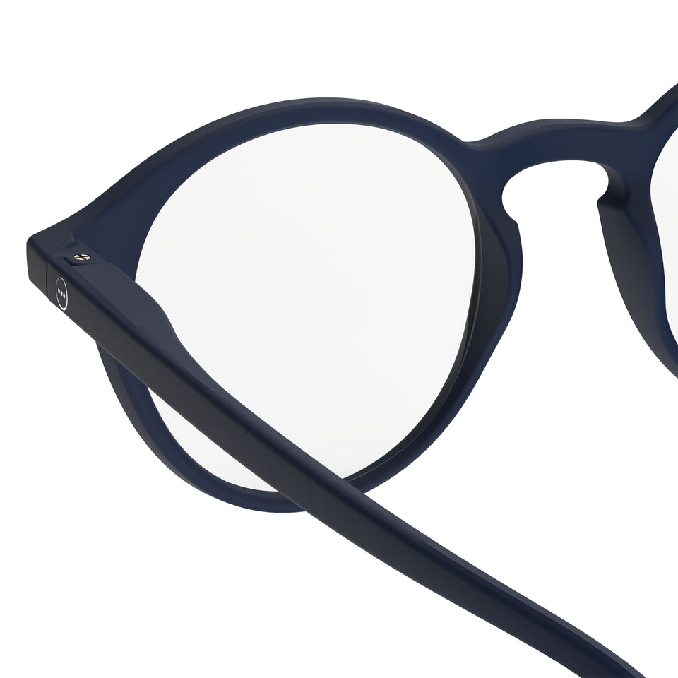 a pair of matte dark navy blue reading glasses from izipizi France