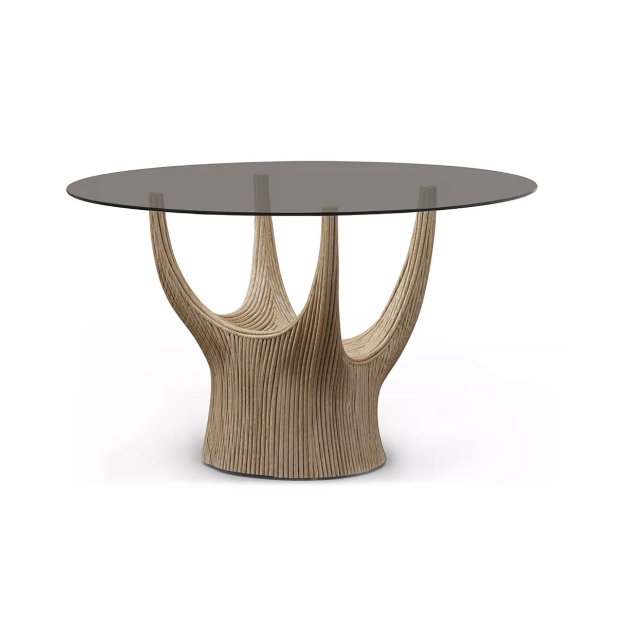 Acacia Round Dining Table by Kenneth Cobonpue