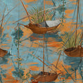 Moored Boats Wallpaper by MIND THE GAP