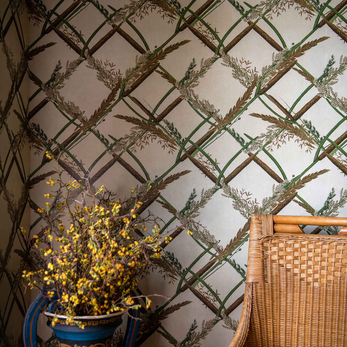 Ornamental Reed Wallpaper by MIND THE GAP
