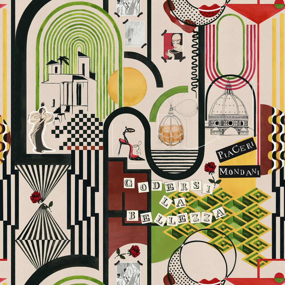 Piaceri Mondani Wallpaper by MIND THE GAP