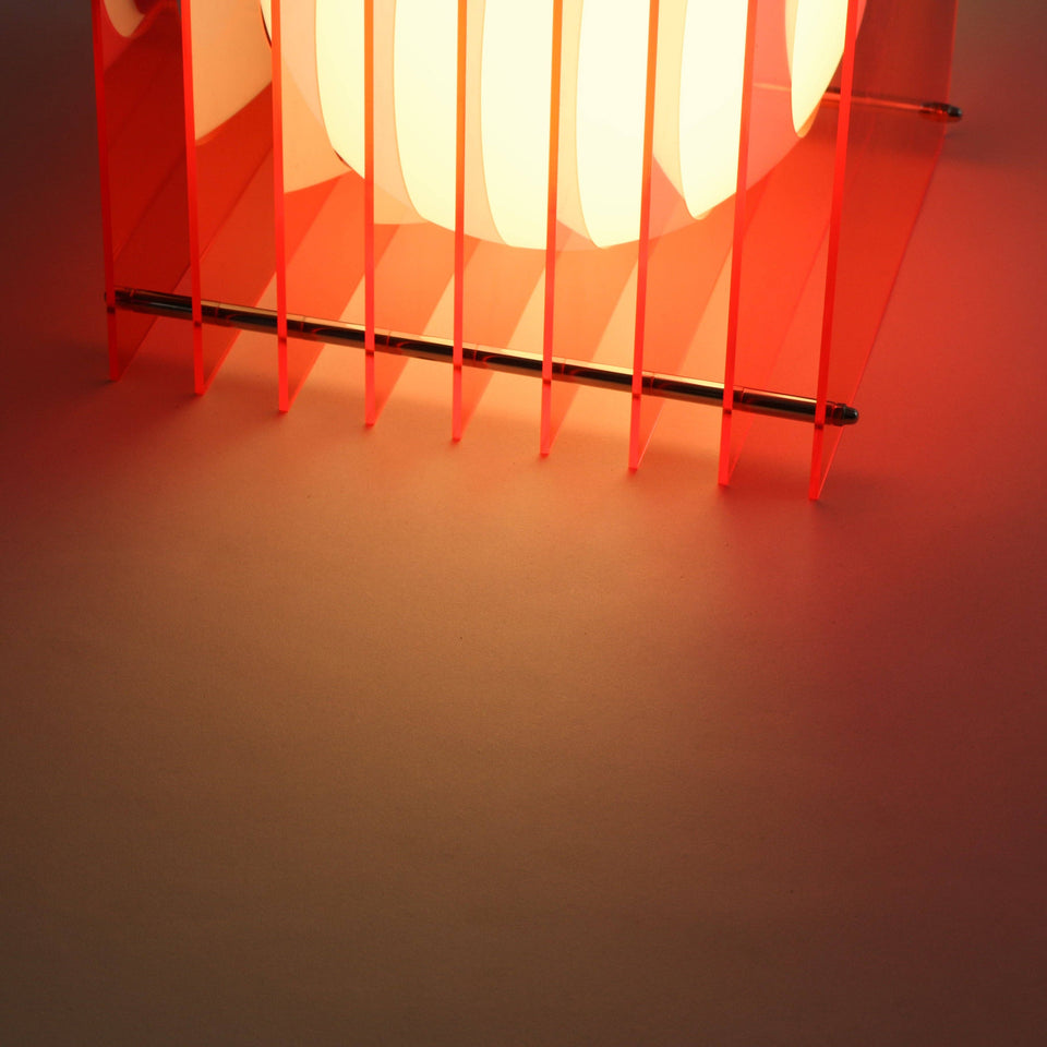 Table Lamp Lớp Big Square In Pink Acrylic