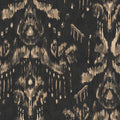 ANCESTRAL IKAT Anthracite wallpaper by MINDTHEGAP, full pattern detail.