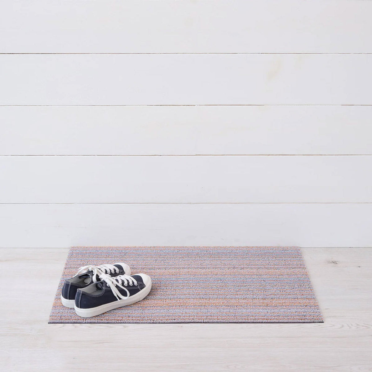 Periwinkle Skinny Stripe Shag Mat by Chilewich