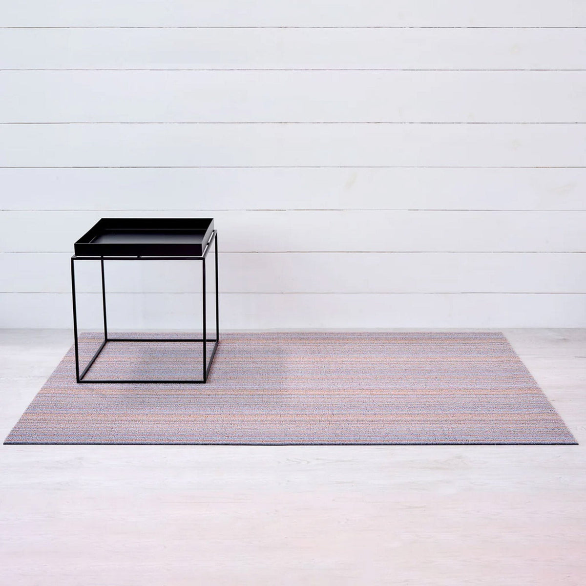 Periwinkle Skinny Stripe Shag Mat by Chilewich