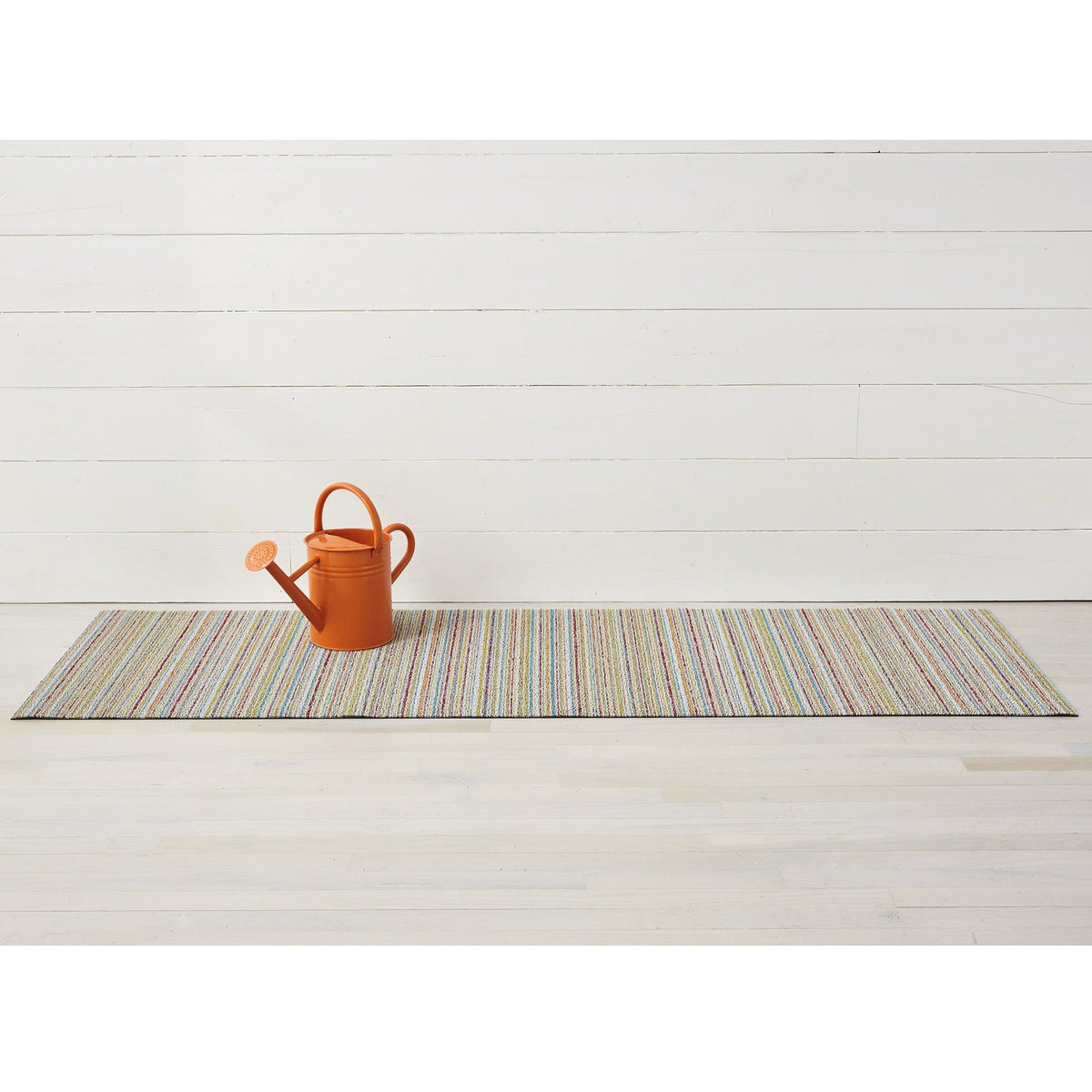Soft Multi Skinny Stripe Shag Mat by Chilewich