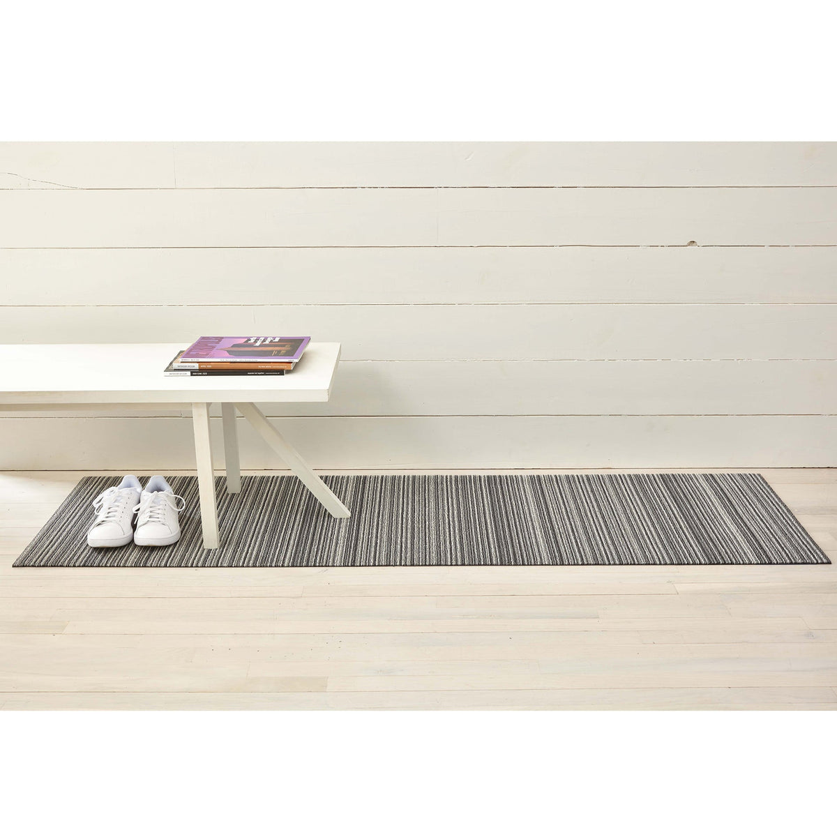 Shadow Skinny Stripe Shag Mat by Chilewich