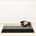 Salt & Pepper Marbled Stripe Shag Mat by Chilewich