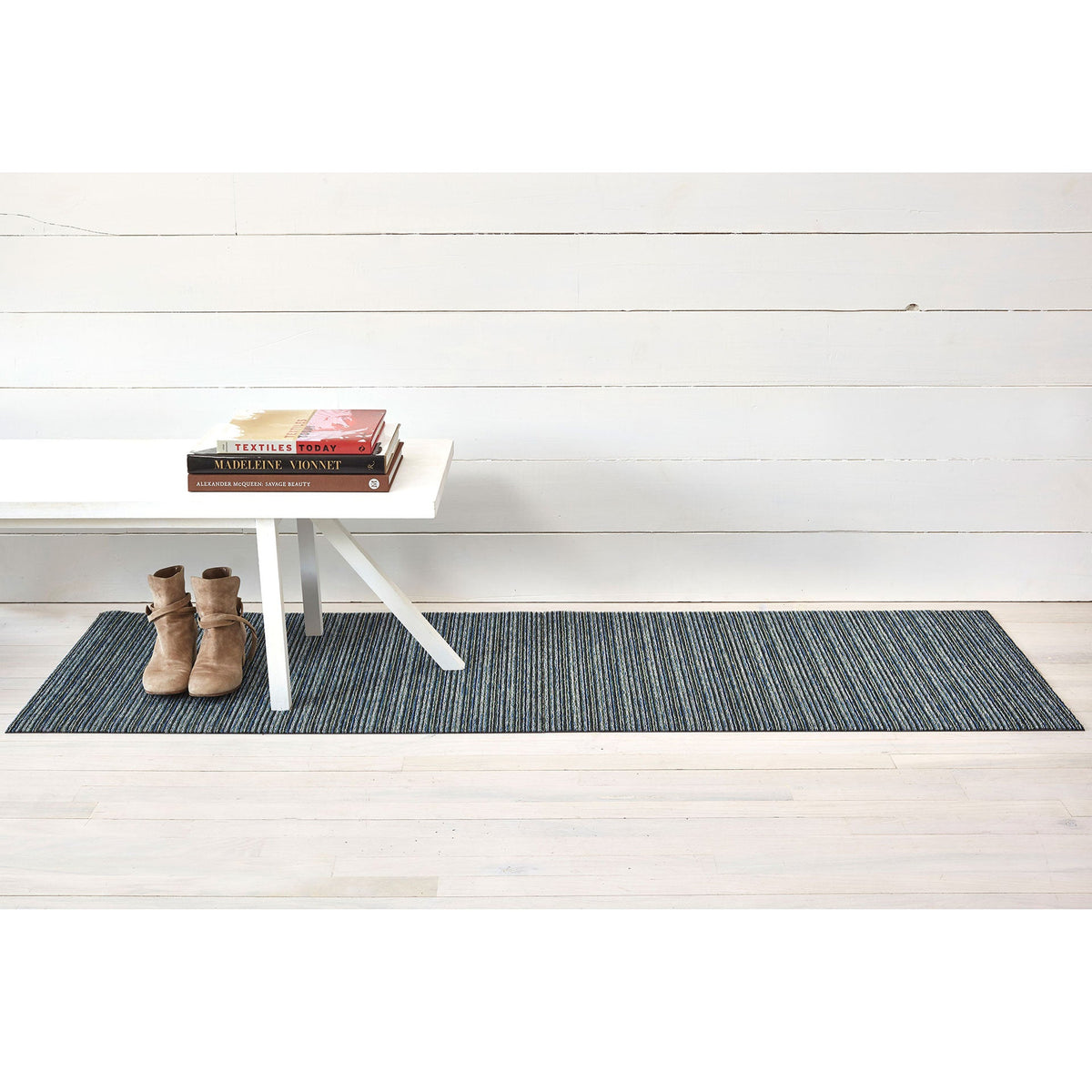 Forest Skinny Stripe Shag Mat by Chilewich