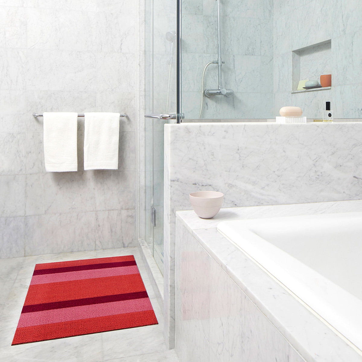 Punch Bold Stripe Shag Mat by Chilewich