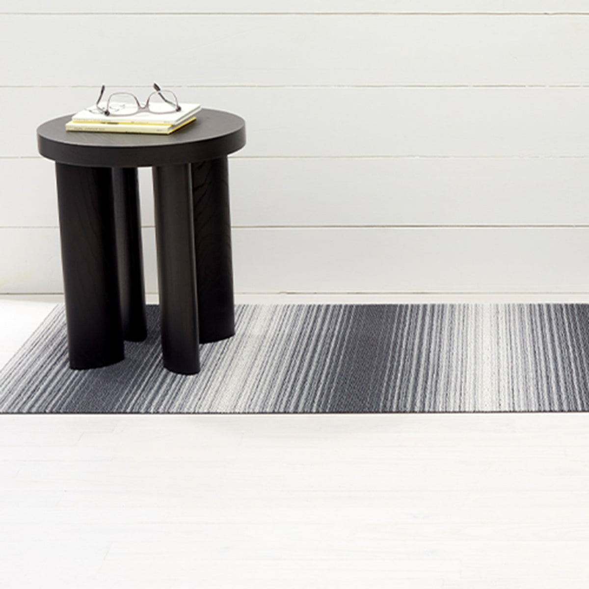 Stone Fade Stripe Shag Mat by Chilewich