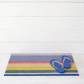 Multi Pop Stripe Shag Mat by Chilewich