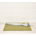 Citron Skinny Stripe Shag Mat by Chilewich - Vertigo Home