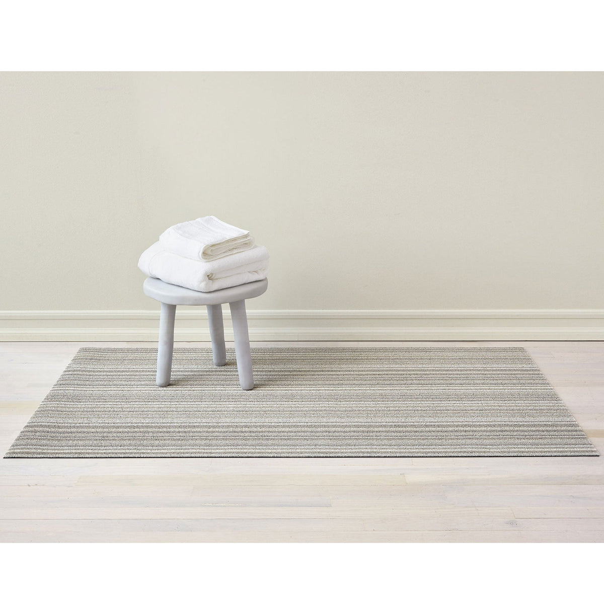 Birch Skinny Stripe Shag Mat by Chilewich - Vertigo Home