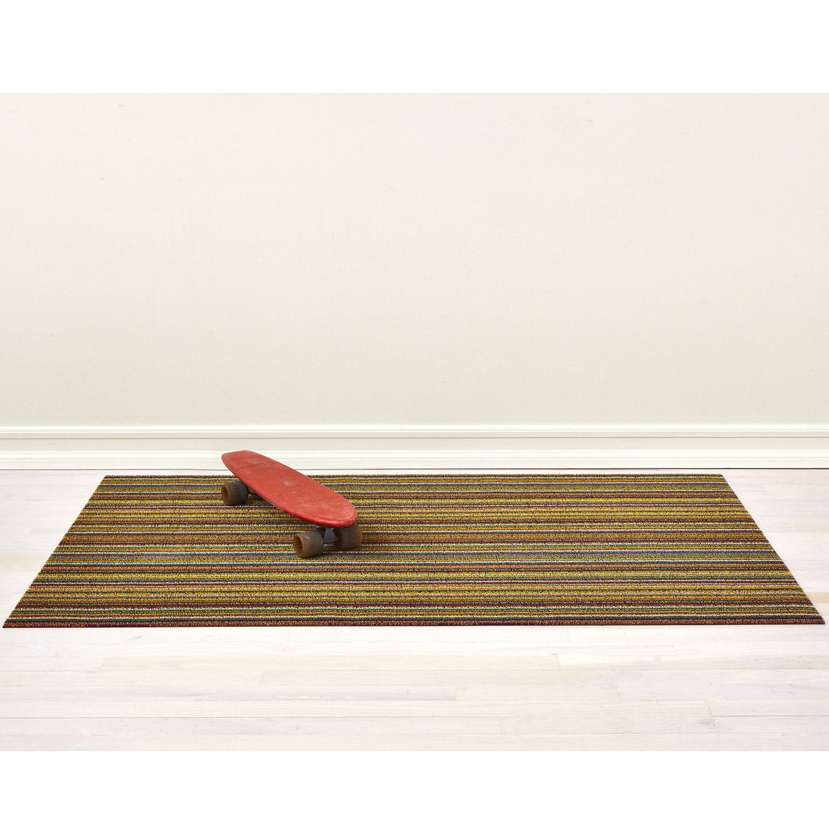 Bright Multi Skinny Stripe Shag Mat by Chilewich - Vertigo Home
