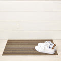 Mushroom Skinny Stripe Shag Mat by Chilewich - Vertigo Home