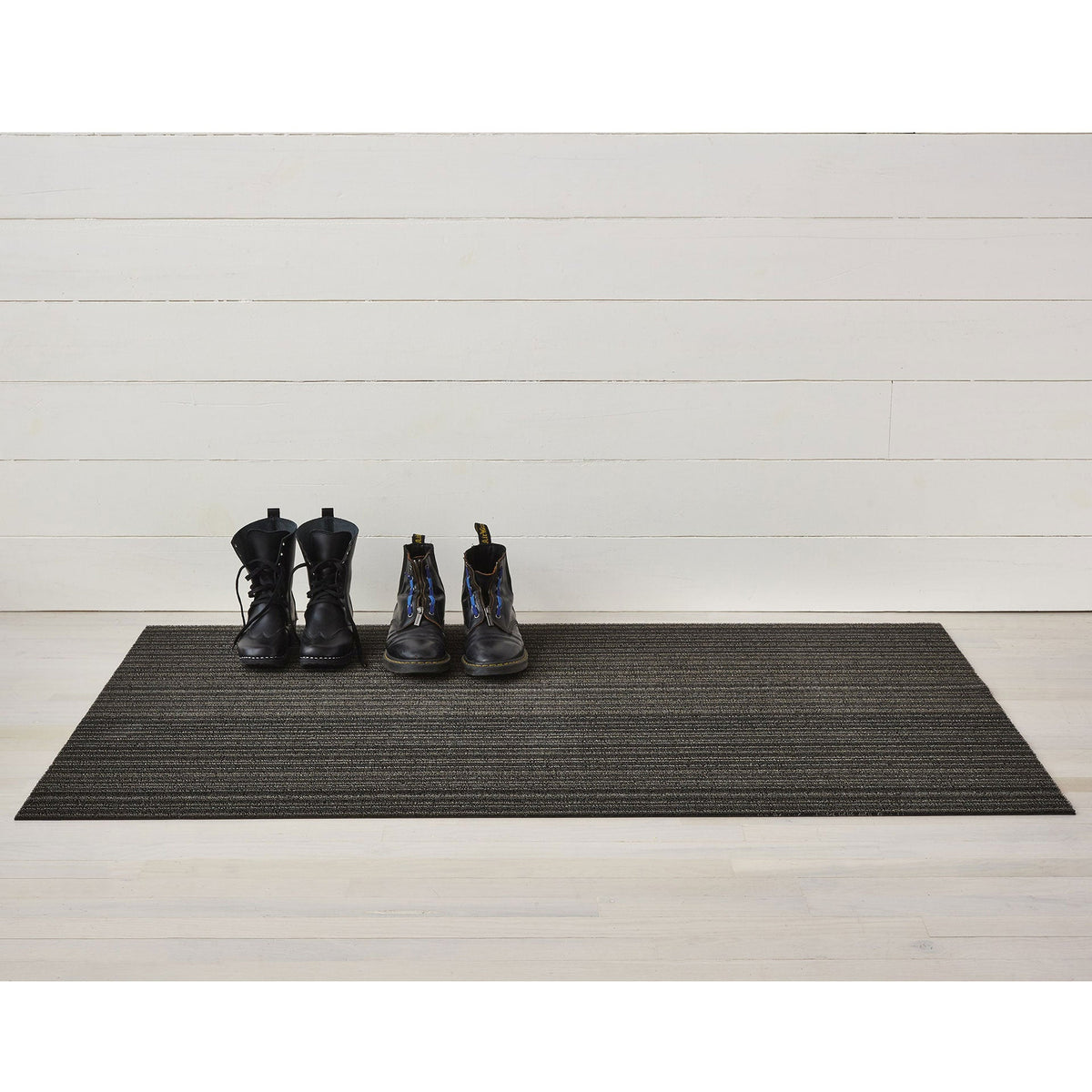 Steel Skinny Stripe Shag Mat by Chilewich - Vertigo Home
