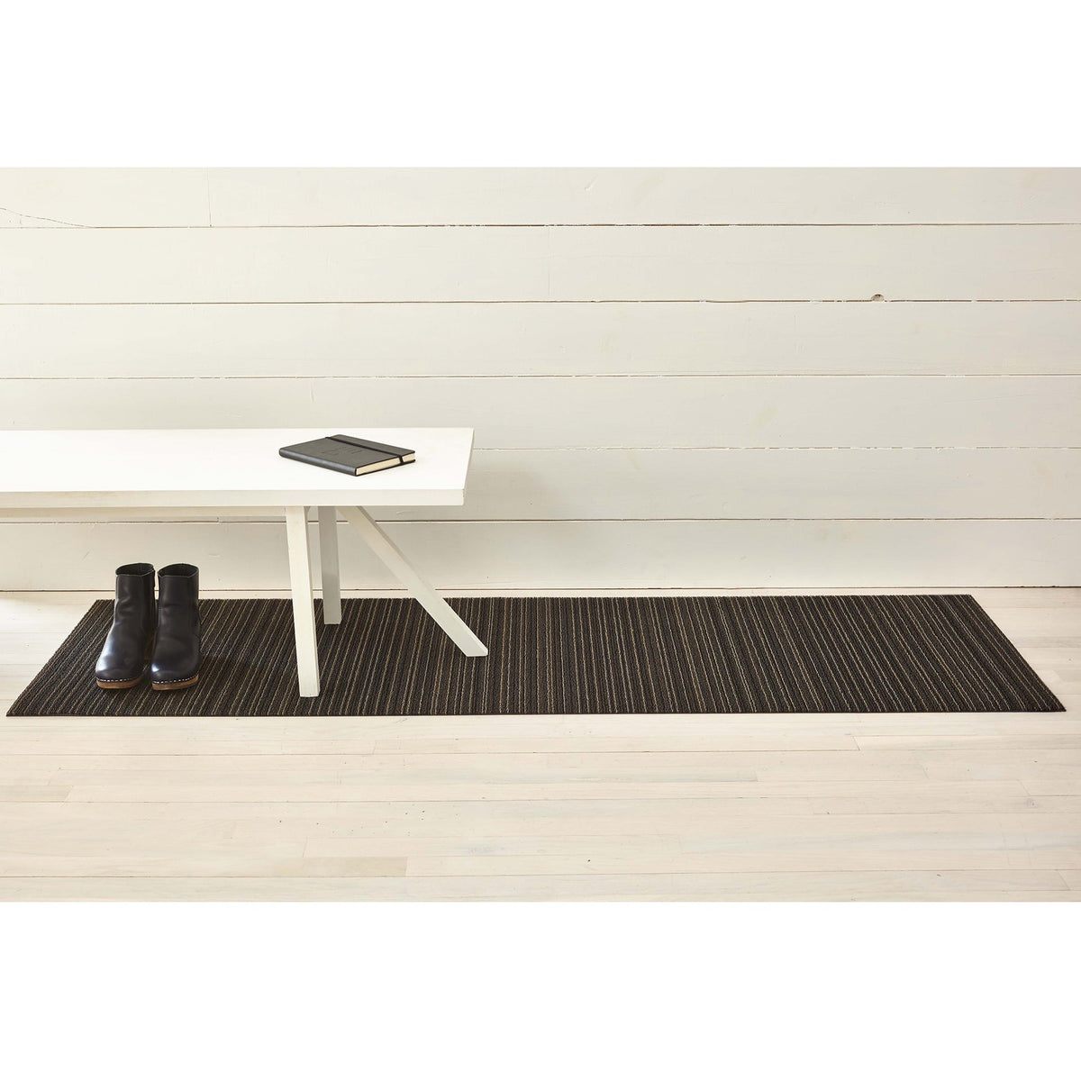 Steel Skinny Stripe Shag Mat by Chilewich - Vertigo Home
