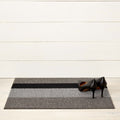 Silver Black Bold Stripe Shag Mat by Chilewich - Vertigo Home